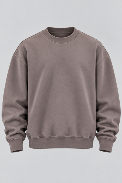 Oversized Sweatshirt Warm Grey