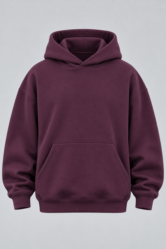 Drop Shoulder Hoodie Winter Bloom