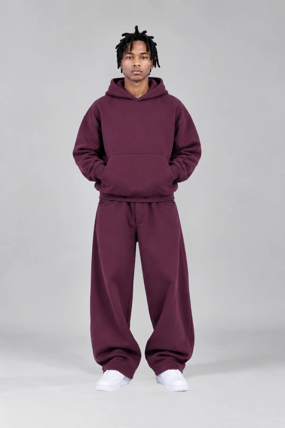 Drop Shoulder Hoodie Winter Bloom