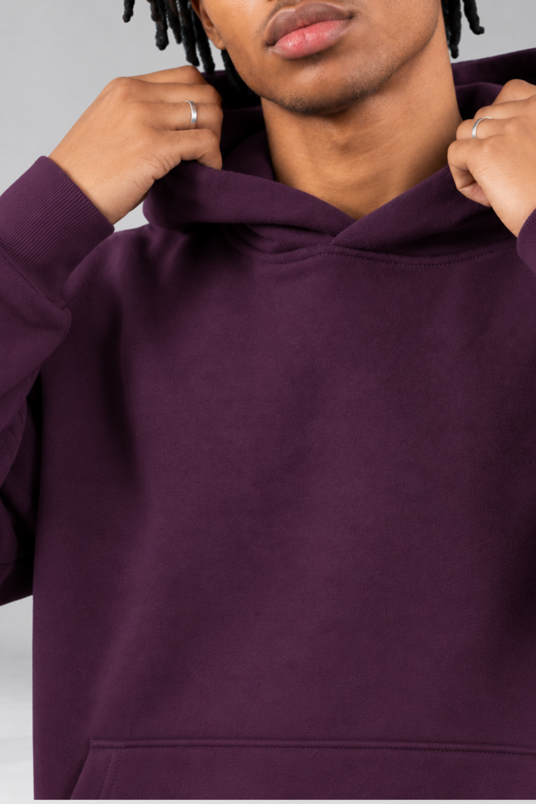 Drop Shoulder Hoodie Winter Bloom